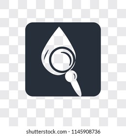 Blood analysis vector icon isolated on transparent background, Blood analysis logo concept