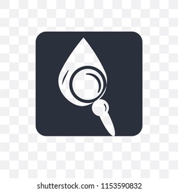 Blood analysis vector icon isolated on transparent background, Blood analysis logo concept