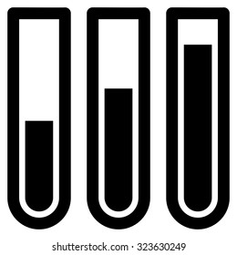 Blood Analysis vector icon. Style is flat symbol, black color, rounded angles, white background.