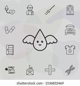 Blood angle icon. Universal set of Blood donation for website design and development, app development