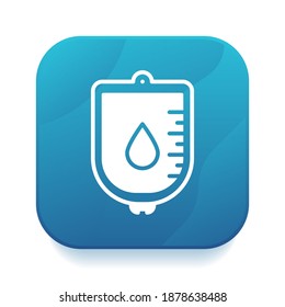 Logo-Design für die Blutappenwerbung. farbiges Blutsymbol, Vektorgrafik. für medizinisches Zeichen und Logo