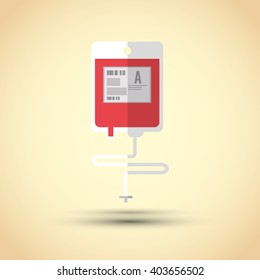 blood bag design , vector illustration