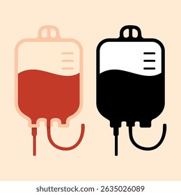 Estilo de Vector de diseño de bolso de sangre