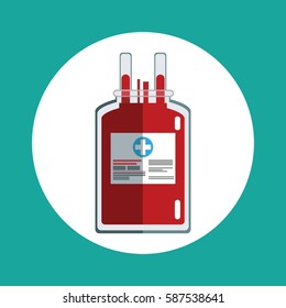 blood bag donation concept