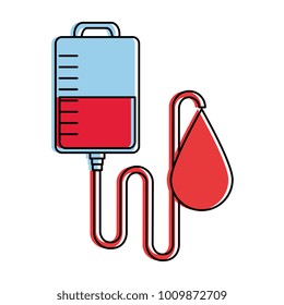 blood bag donation with drop