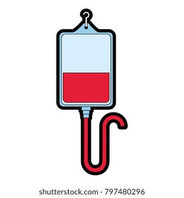 blood bag donation icon