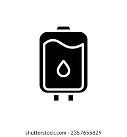 Blood Bag Filled Icon Vector Illustration