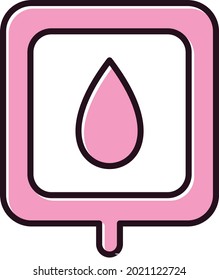 Blood Bag Filled Vector Icon Design