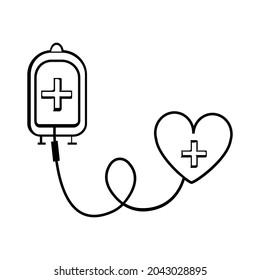 Vector gráfico de diseño de iconos de bolsas de sangre