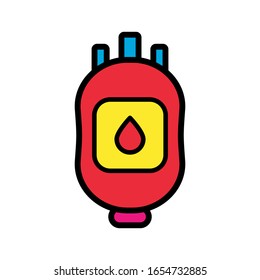 blood bag icon design vector template