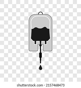 Icono de bolsa de sangre Ilustración de vectores planos En plantilla de diseño de estilo moderno
