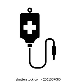 Blood Bag Icon Vector Design Template.