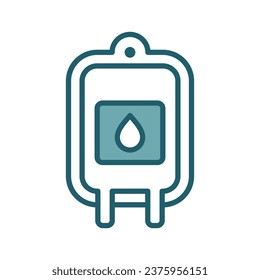 blood bag icon vector design template simple and clean