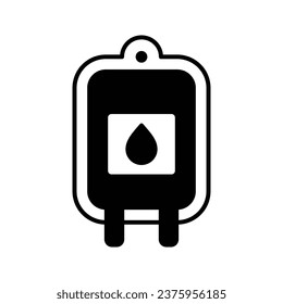 blood bag icon vector design template simple and clean
