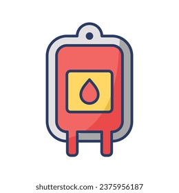 blood bag icon vector design template simple and clean