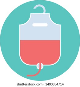 Blood bag icon with vector file