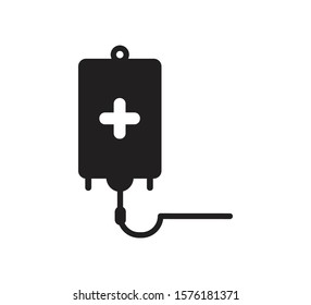 Blood bag icon vector ,infuse icon vector illustration