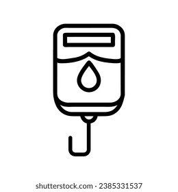 Blutsack-Symbol, einzelne Vektorgrafik