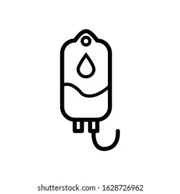 Blood bag icon vector style design template ilustrasion