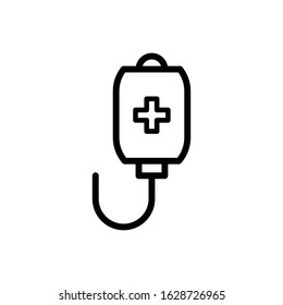 Blood bag icon vector style design template ilustrasion