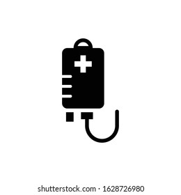 Blood bag icon vector style design template ilustrasion