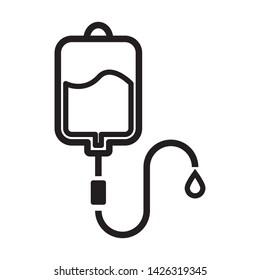 blood bag icon vector in trendy style design template