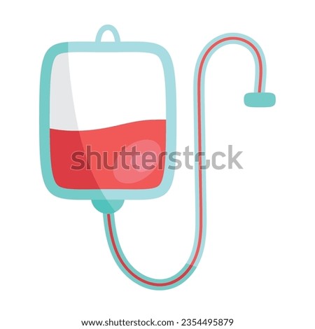 blood bag illustration vector isolated