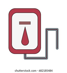 Blood bag isolated