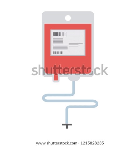 Blood bag isolated
