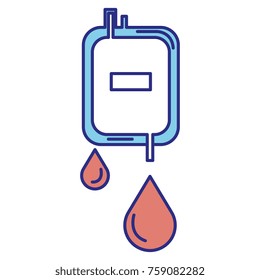 blood bag isolated icon