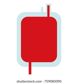 blood bag isolated icon