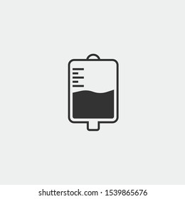 blood bag isolated vector trend eps 10 illustration