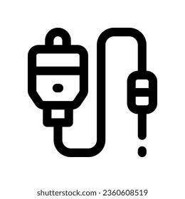 icono de la línea de bolsas de sangre. icono vector para tu sitio web, móvil, presentación y diseño de logotipo.