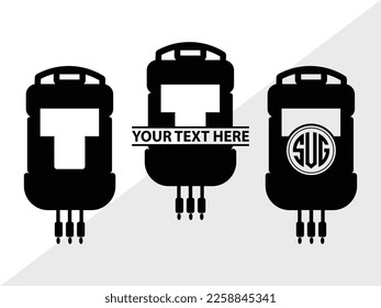 Blood Bag Monogram Vector Illustration Silhouette