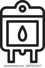 Blutbeutel-einzelnes Vektorsymbol
