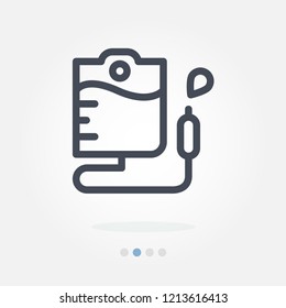 blood bag vector icon