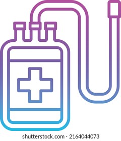 Blood Bag vector icon. Can be used for printing, mobile and web applications.