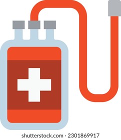 Blood Bag vector icon. Can be used for printing, mobile and web applications.