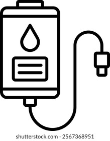 Blood Bag vector icon. Can be used for printing, mobile and web applications.
