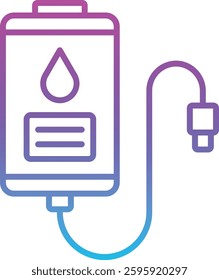 Blood Bag vector icon. Can be used for printing, mobile and web applications.