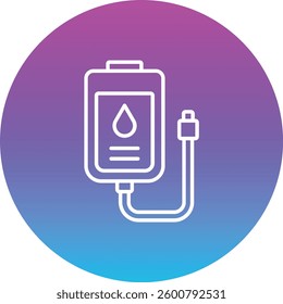 Blood Bag vector icon. Can be used for printing, mobile and web applications.