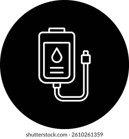 Blood Bag vector icon. Can be used for printing, mobile and web applications.