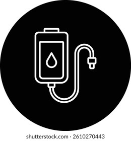 Blood Bag vector icon. Can be used for printing, mobile and web applications.