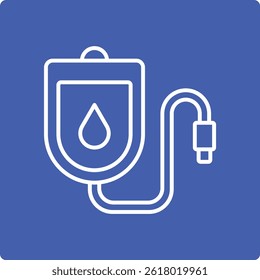 Icono de Vector de bolsa de sangre. Se puede utilizar para aplicaciones de impresión, móviles y de Web.