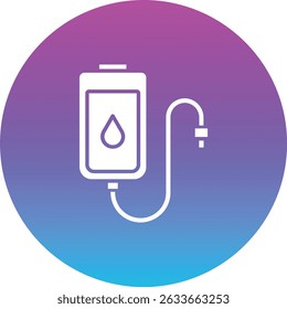 Icono de Vector de bolsa de sangre. Se puede utilizar para aplicaciones de impresión, móviles y de Web.