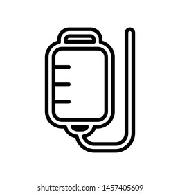 Blood Bag Vector Icon Design Template