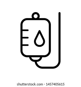 Blood Bag Vector Icon Design Template