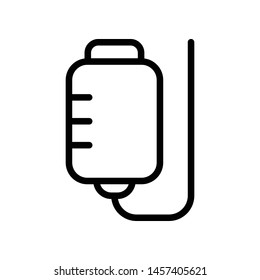 Blood Bag Vector Icon Design Template