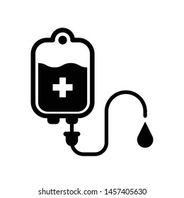 Plantilla de diseño de icono del vector de bolsitas de sangre