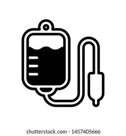Blood Bag Vector Icon Design Template